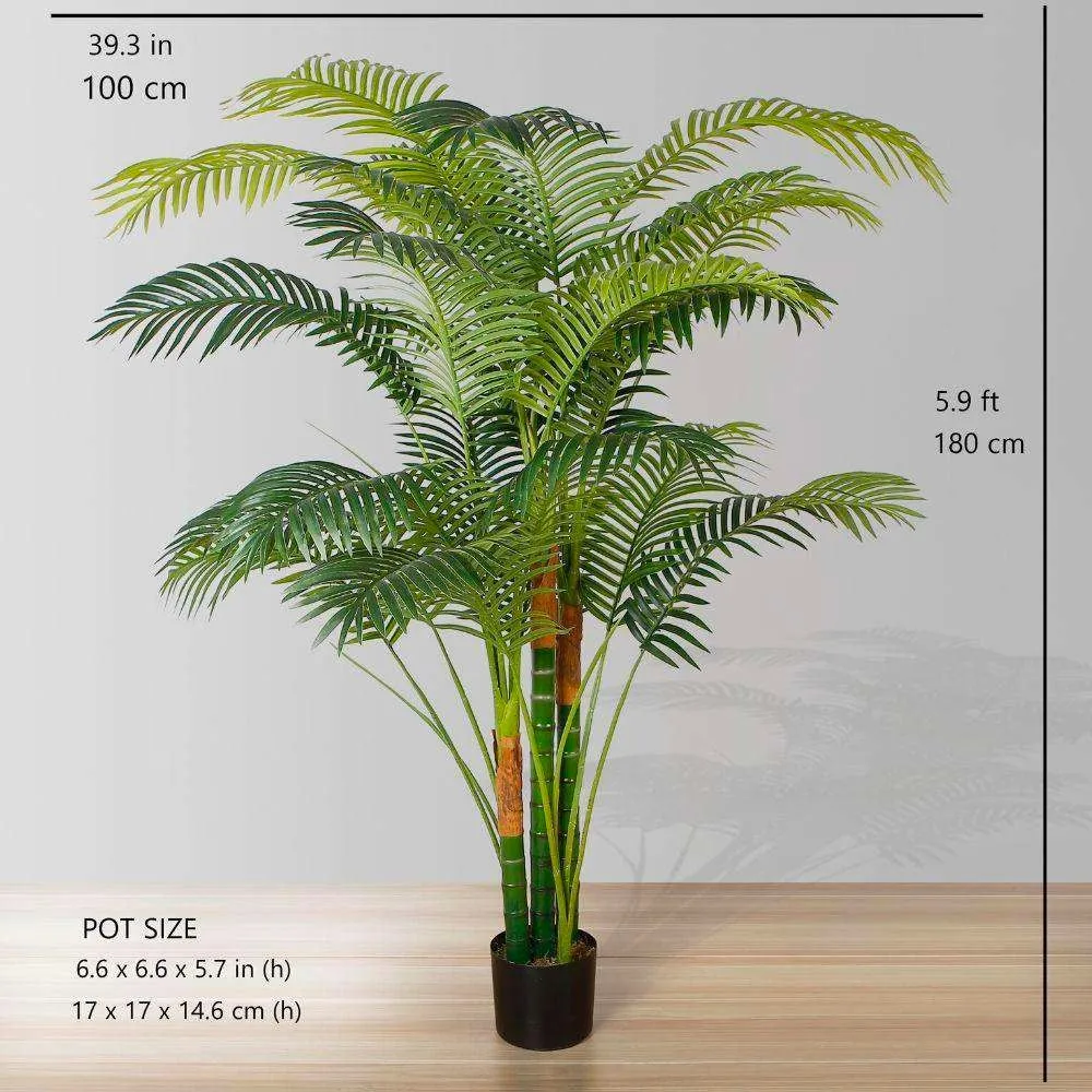 ハワイの人工ヤシの木が鉢植え植物