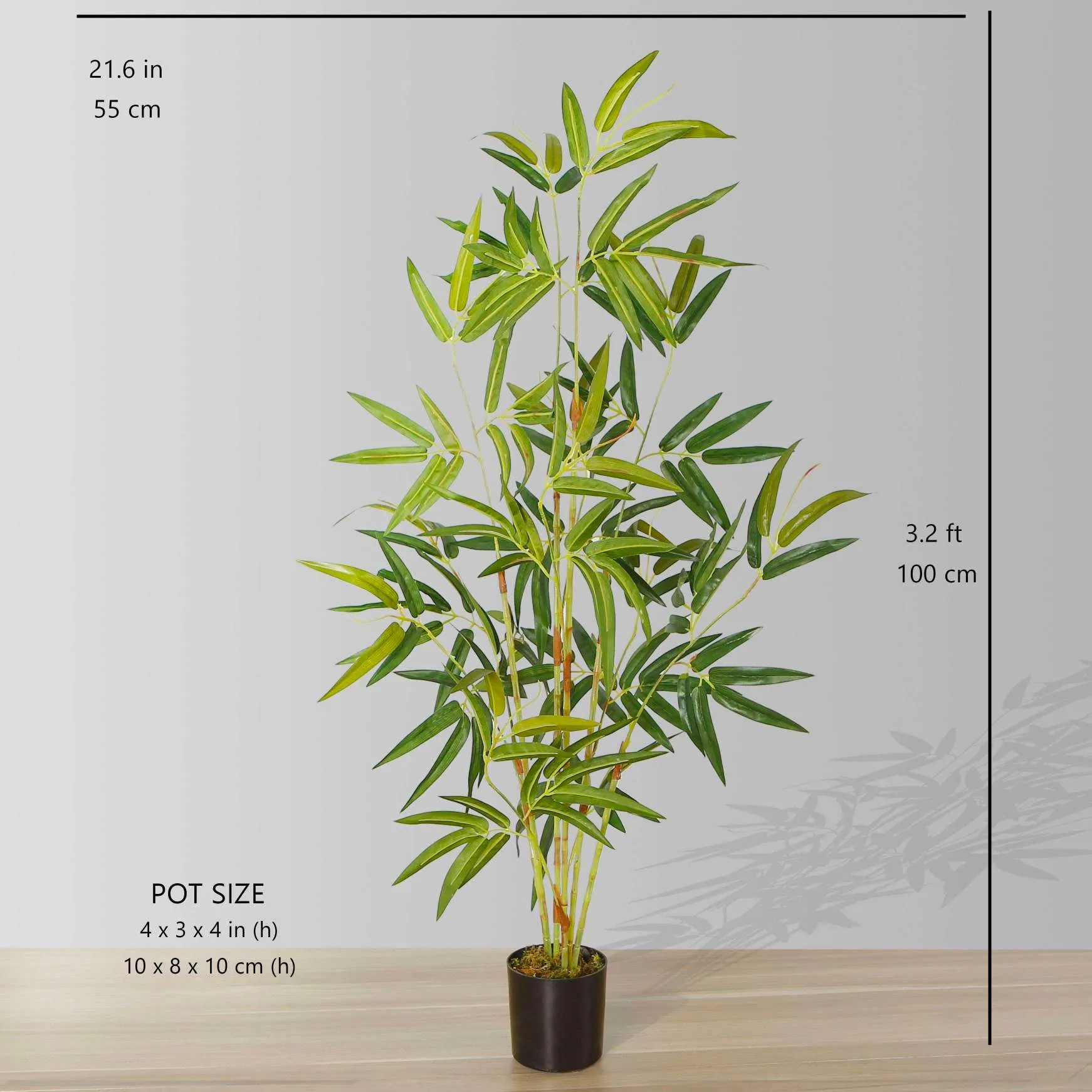 人工竹の鉢植え植物