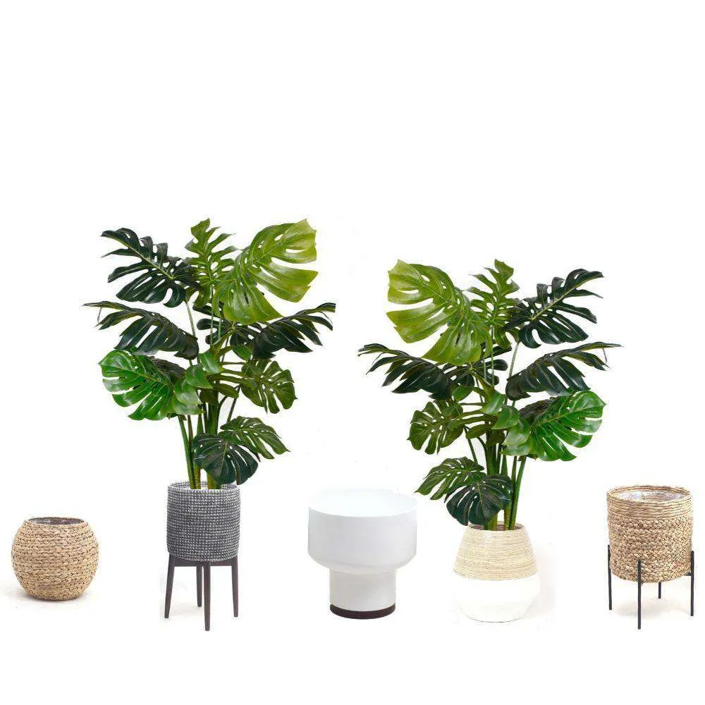 アンバー人工怪物鉢植え植物45