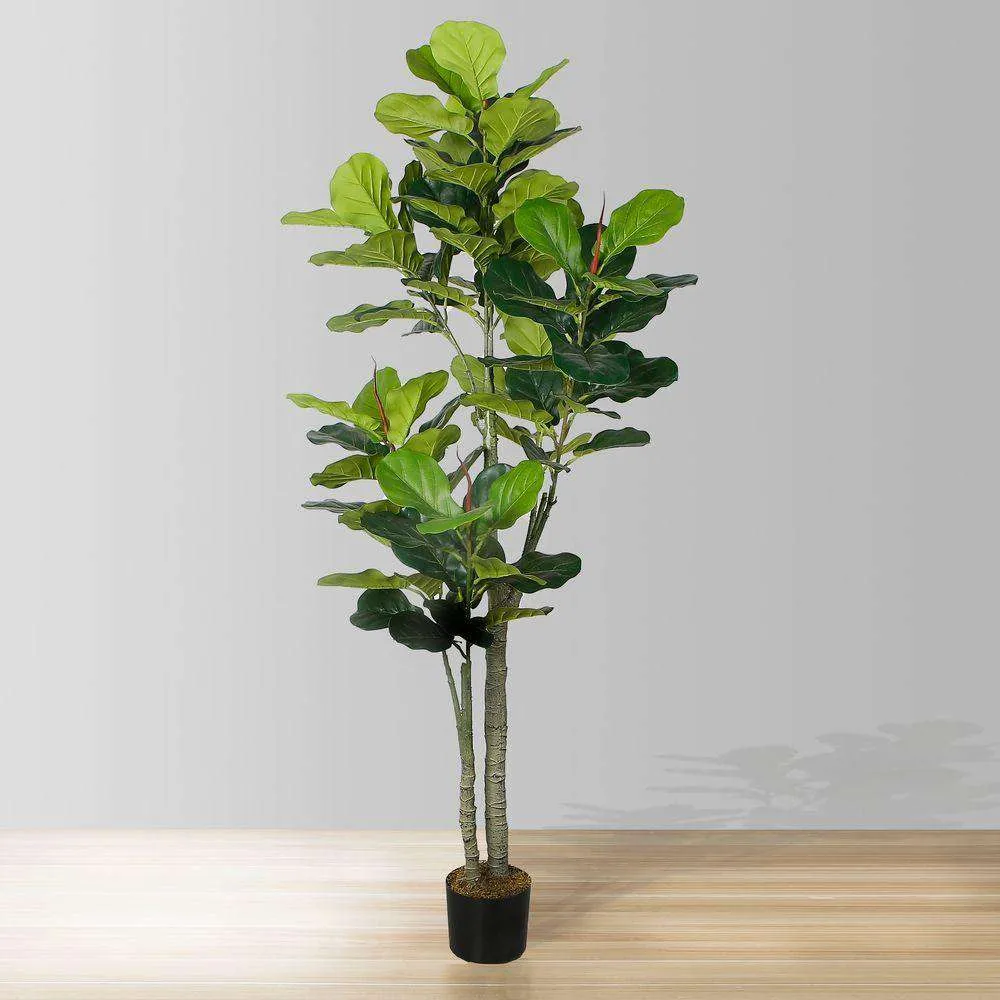 人工フィドル葉の鉢植え植物