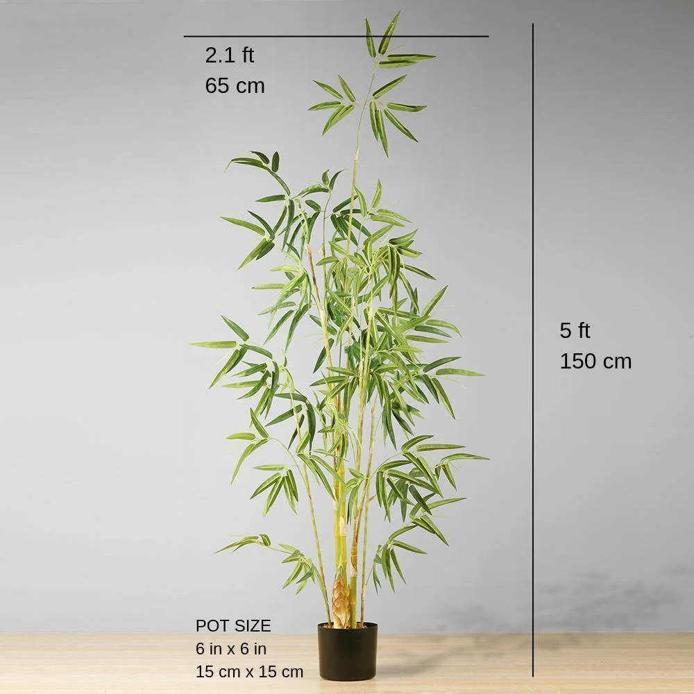 人工竹の鉢植え植物