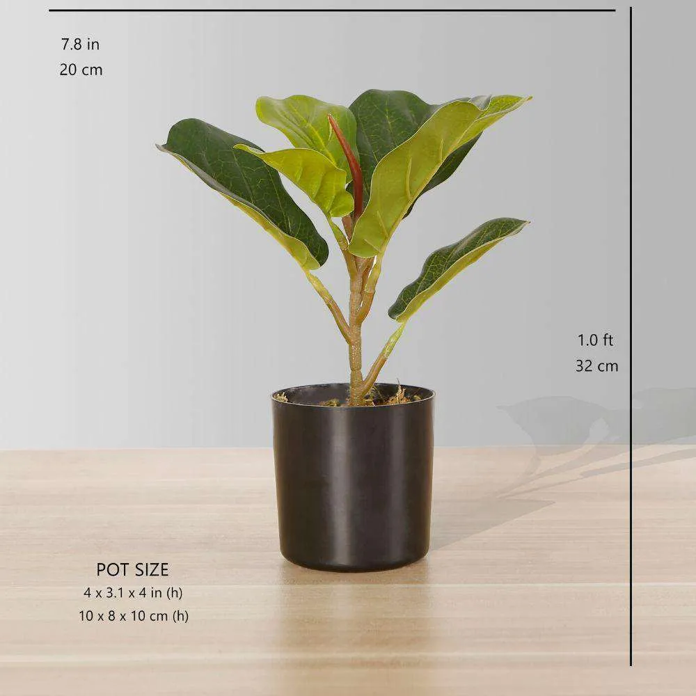 豊富な人工フィドル葉の鉢植え植物（複数のサイズ）