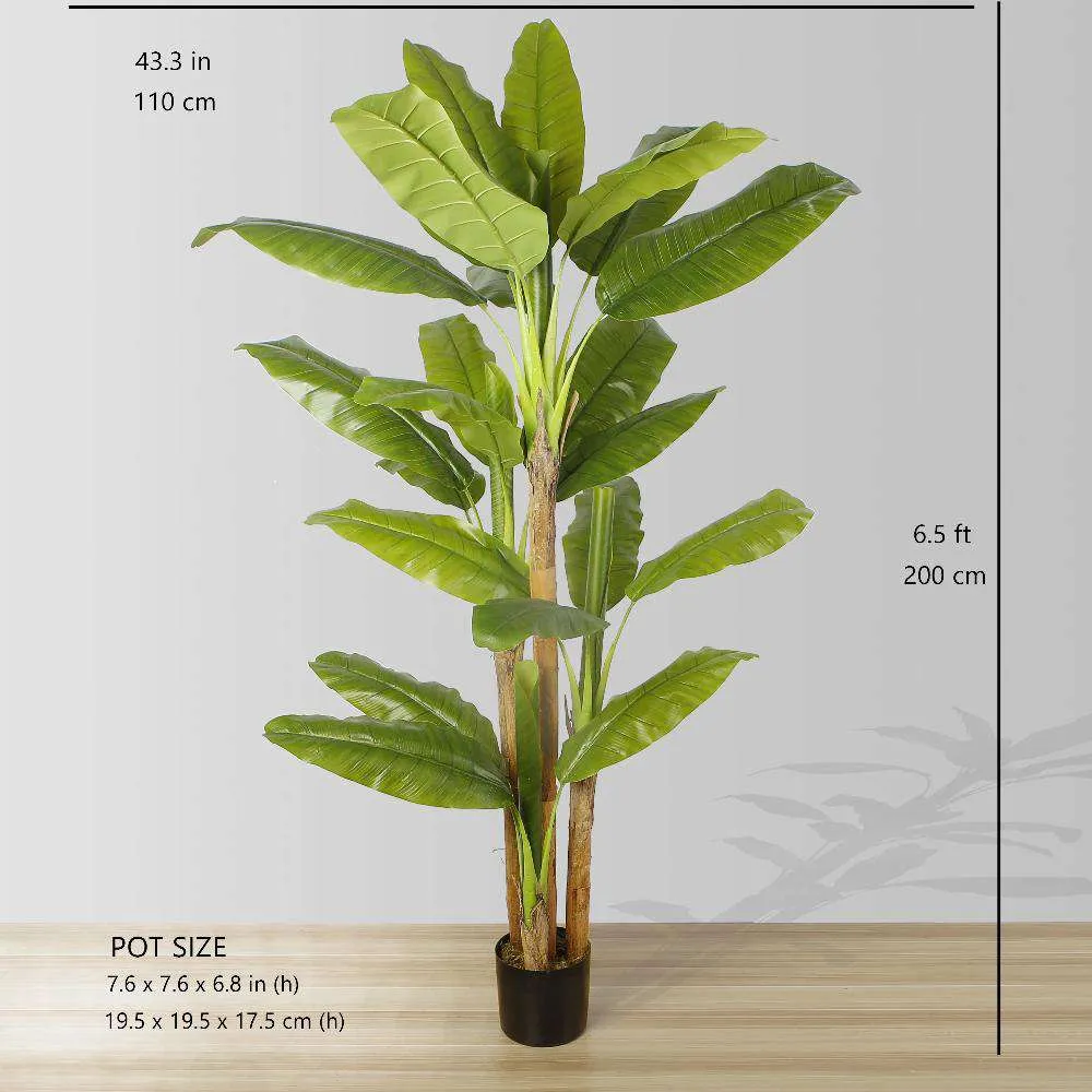 アンナ人工バナナの木の鉢植え植物