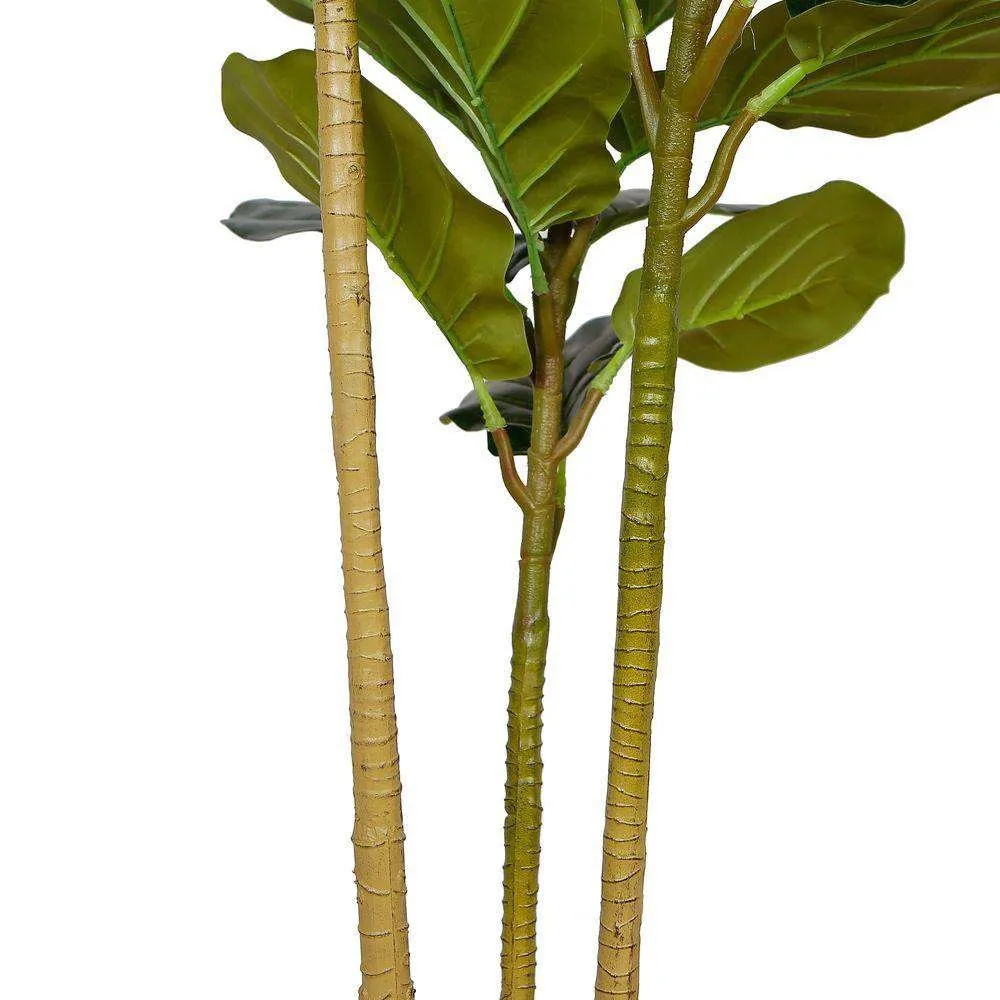 Lyrata人工フィドル葉の鉢植え植物（複数のサイズ）
