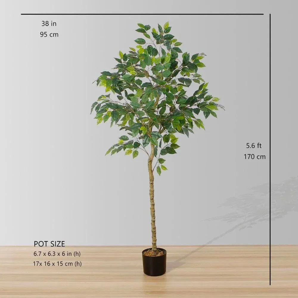 人工フィカスの木の鉢植え植物（複数のサイズ）