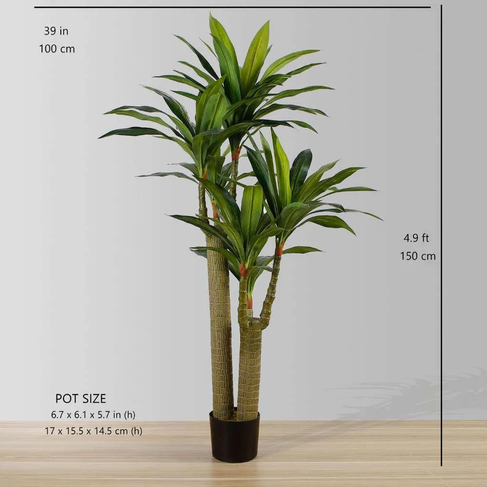人工ドレシナの木の鉢植え植物（複数のサイズ）