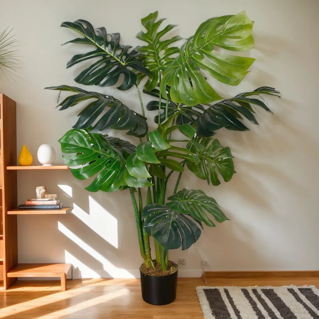 アンバー人工怪物鉢植え植物45