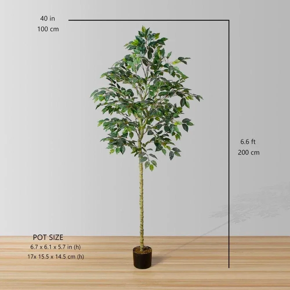 人工フィカスの木の鉢植え植物（複数のサイズ）