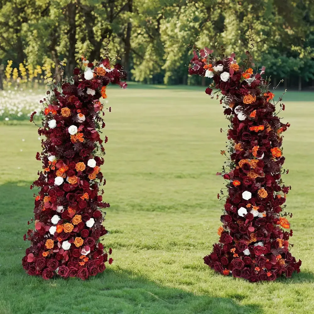 フレームを含むパーティーの装飾用の花アーチの花の柱
