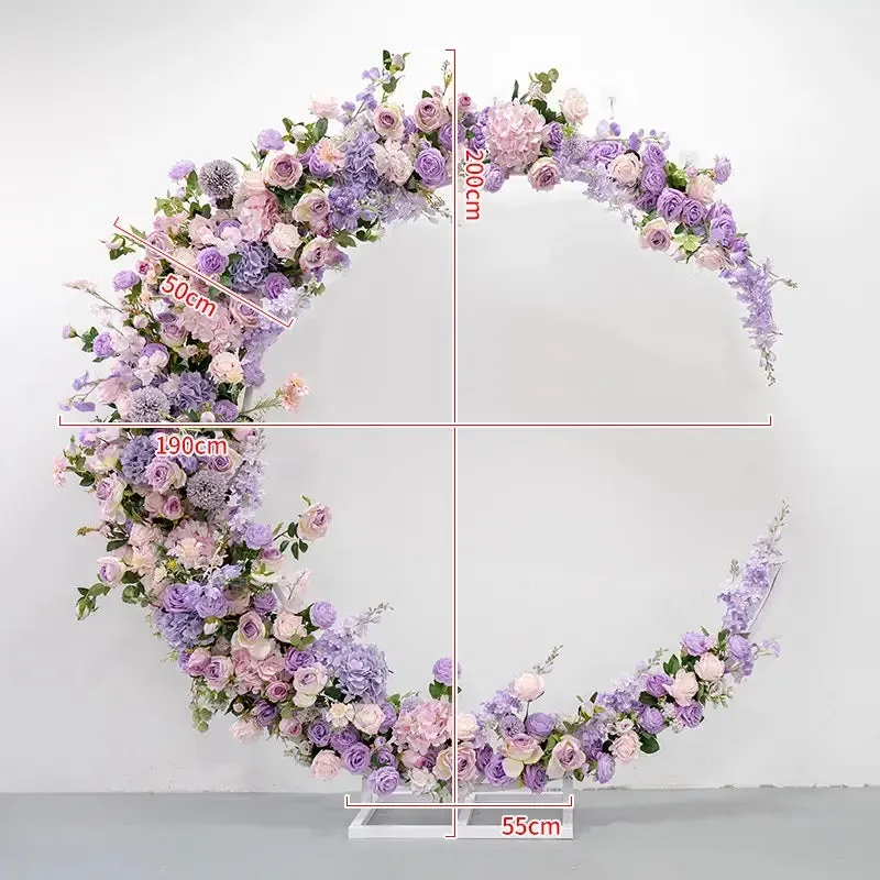 結婚式のパーティーの提案の装飾のための月の花アーチセット
