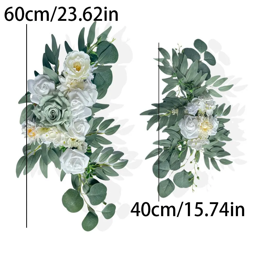 花の緑と白のサイン