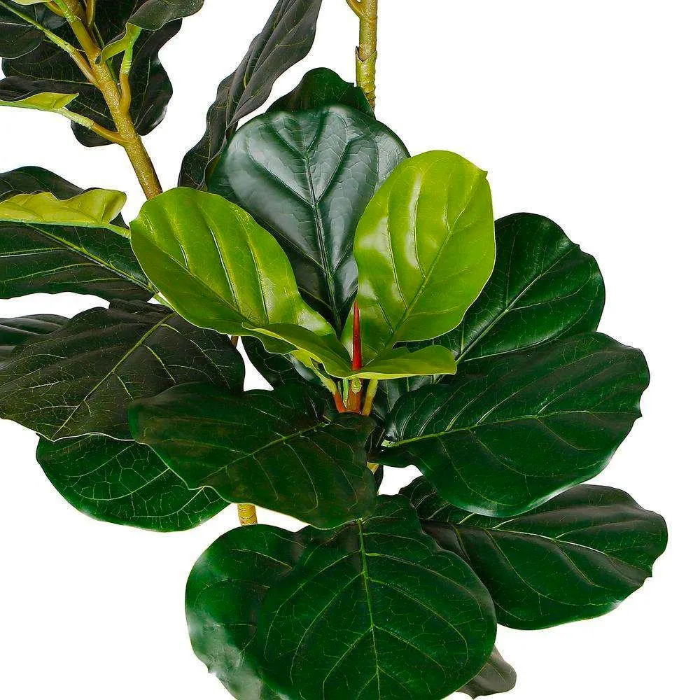 Lyrata人工フィドル葉の鉢植え植物（複数のサイズ）