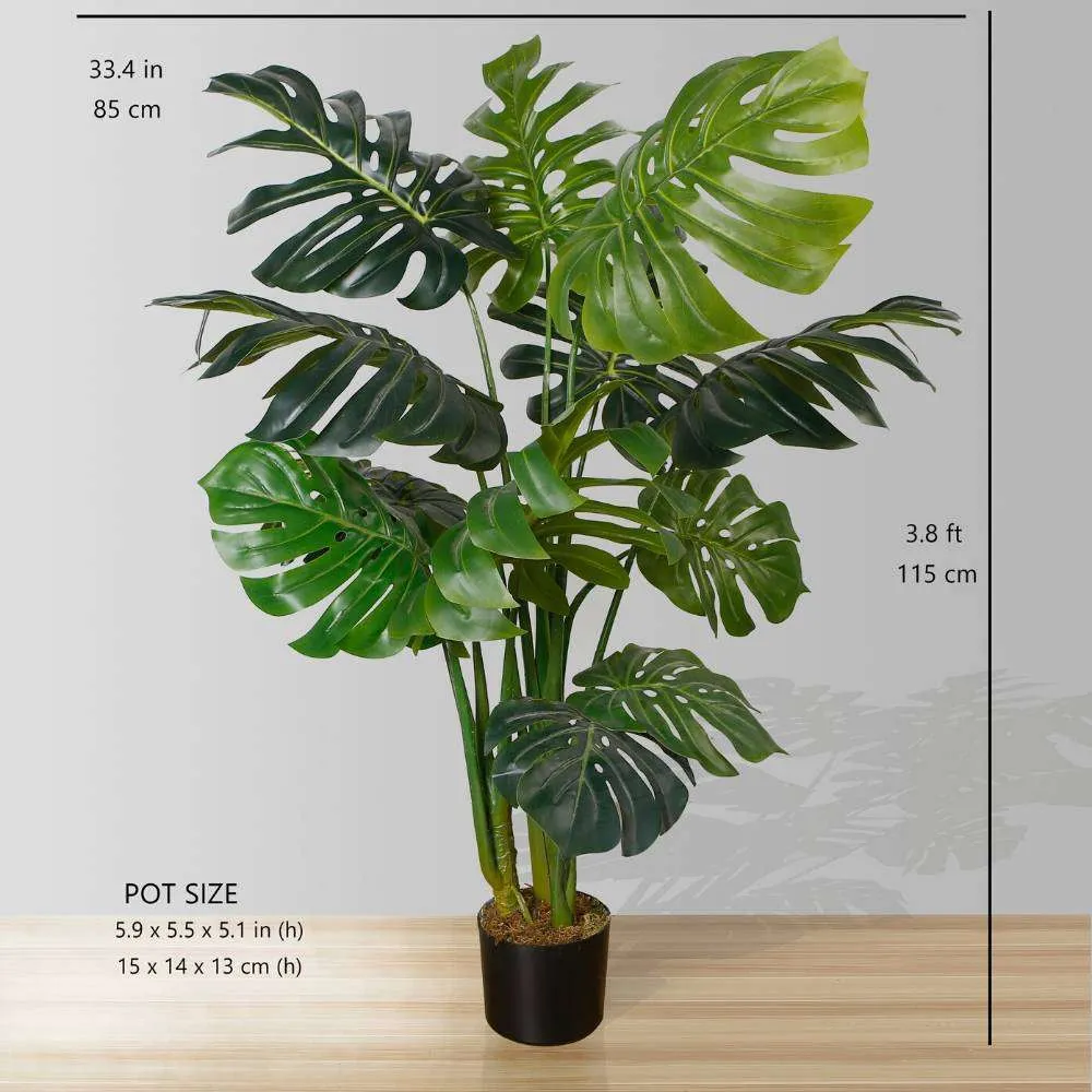 アンバー人工怪物鉢植え植物45