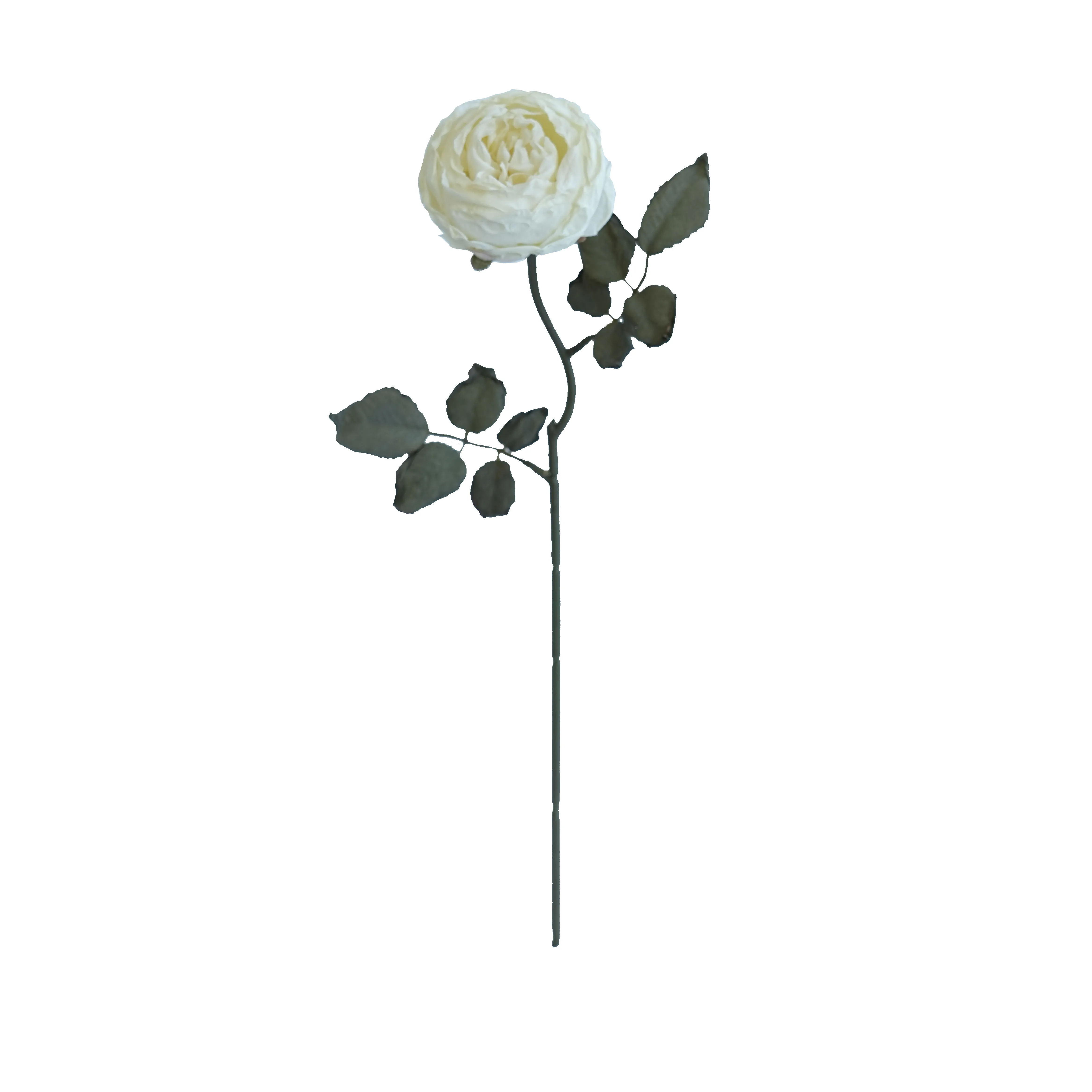 The application of white silk flower arrangements