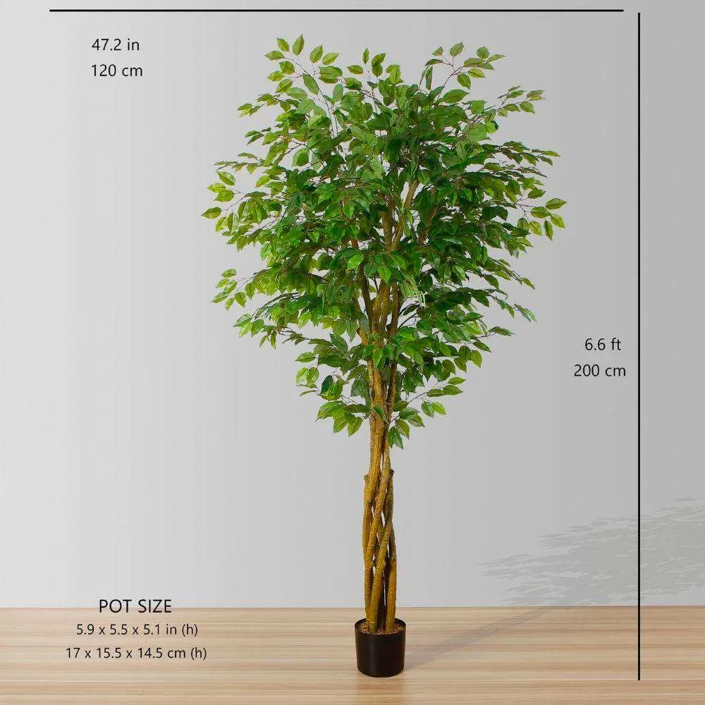 人工フィカスの木の鉢植え植物（複数のサイズ）